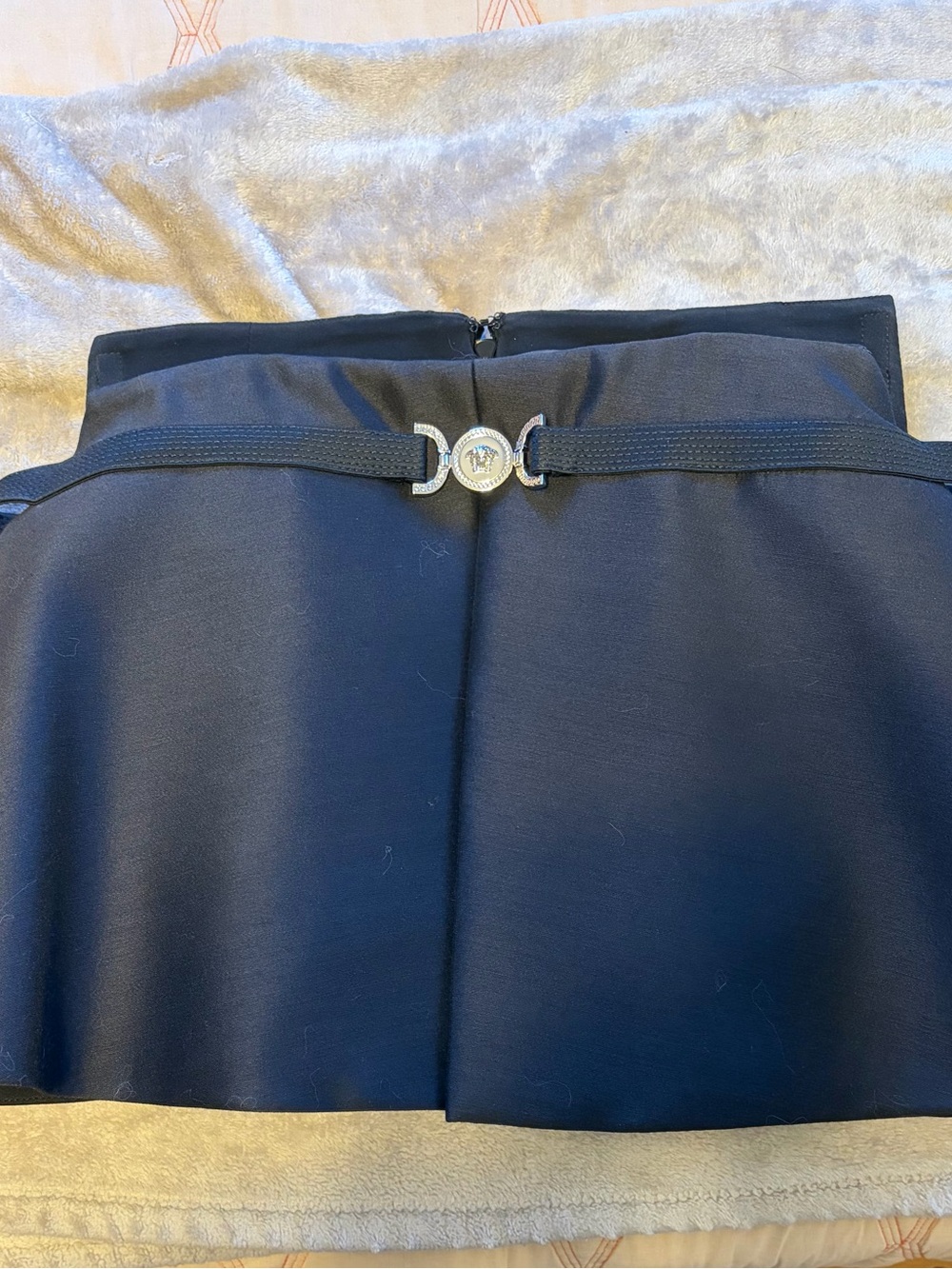 Versace Medusa strapless corset top.